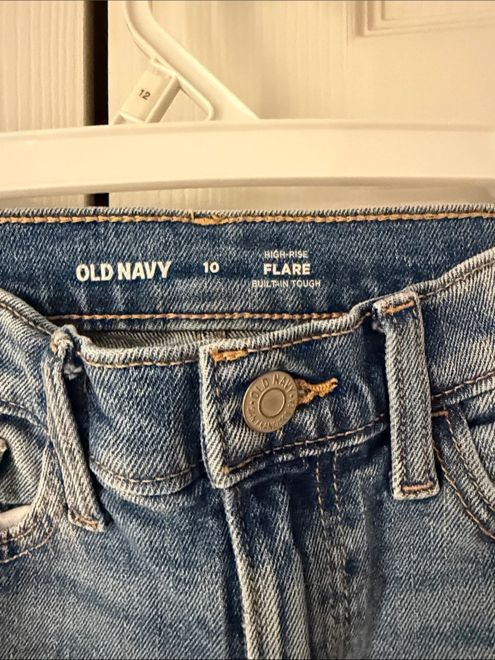 Old Navy Blue Light Wash Straight-Leg Jeans